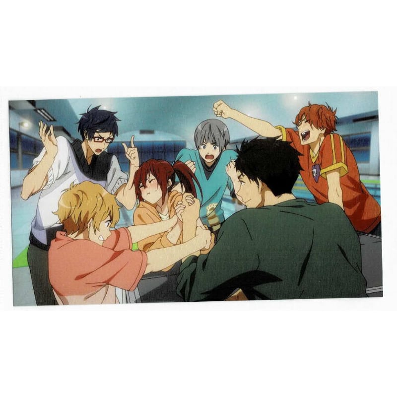 Free！」描き下ろしイラストカード(メッセージ付）宗介&江&怜&渚&似鳥