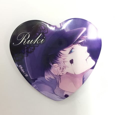 ▷▶︎▷DIABOLIK LOVERS ディアラバ 月浪カルラ 限定ハート缶バッジ