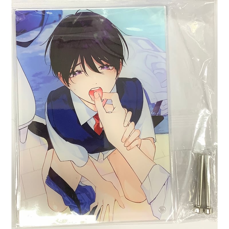 百瀬あん『ナカまであいして 』 A5 アクリルパネル 3巻表紙【BLグッズ 