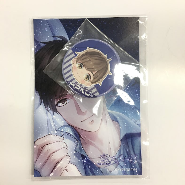 恋とプロデューサー ハク ポストカード＆缶バッジセット | K-BOOKS