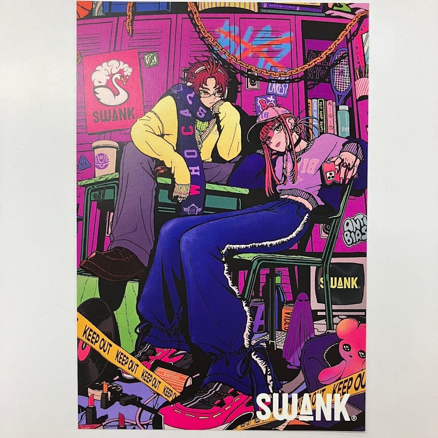 パラライ SWANK ポストカード Paradox Live 燕夏準 & 緋景斗真 SWANK 購入特典 ポストカード