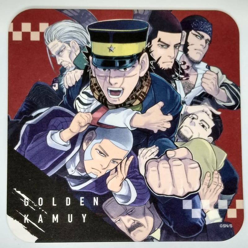 ゴールデンカムイ 集合柄 アートコースター | K-BOOKS 池袋 2次元