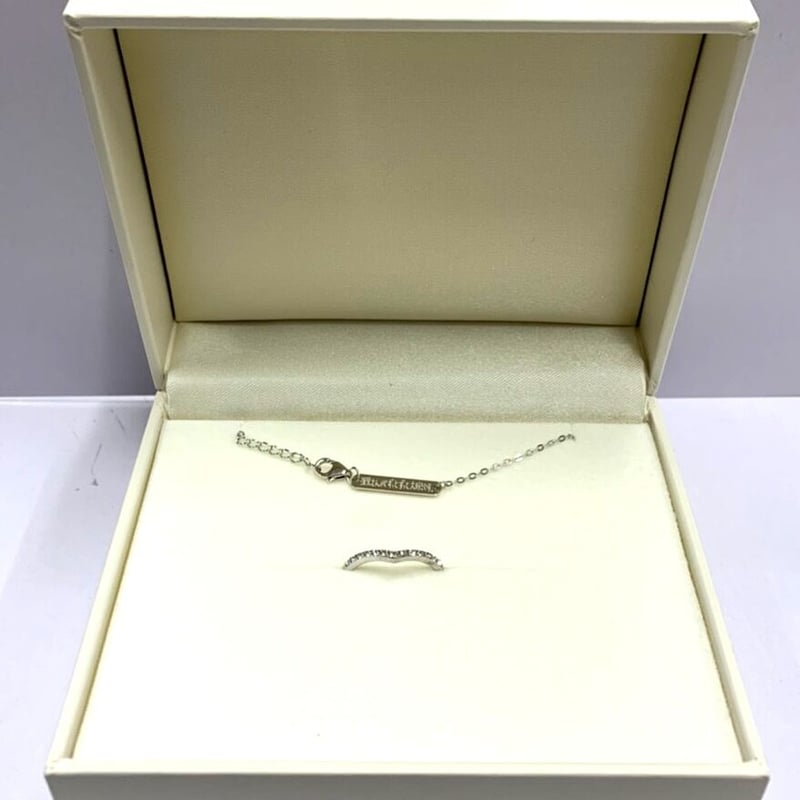 朱神宝『コーヒー&バニラ』 メッセージ入りリングネックレス 単品 | K