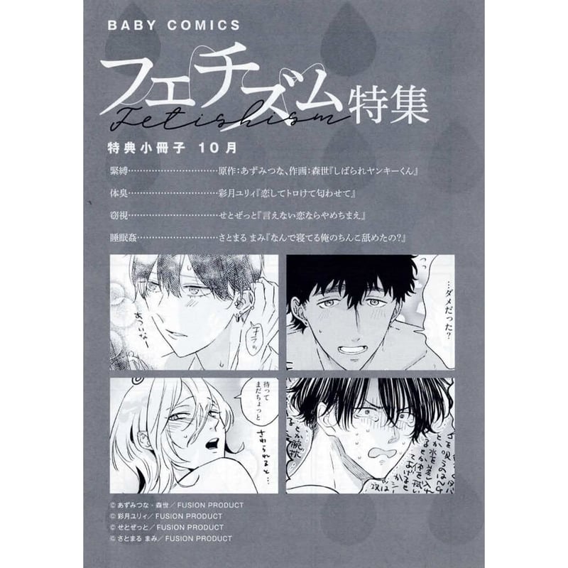 BABY COMICS フェチズム特集 小冊子 2022年10月【BLグッズ】 | K-BO...