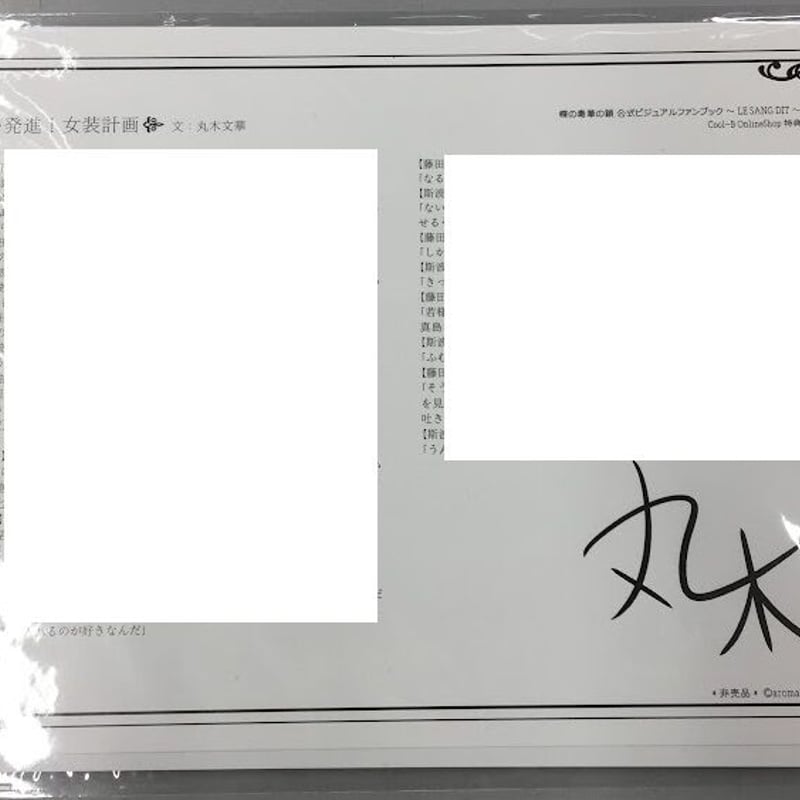 蝶の毒 華の鎖 公式ビジュアルファンブック 描き下ろしイラストA3