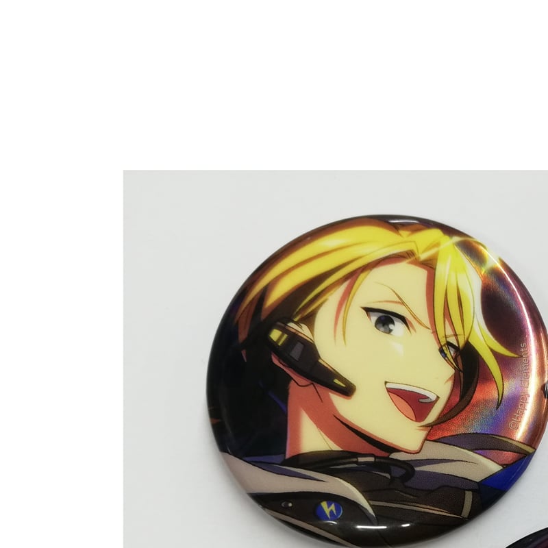 エリオスR レオナルド・ライト・ジュニア 3周年 花冠缶バッジ2点