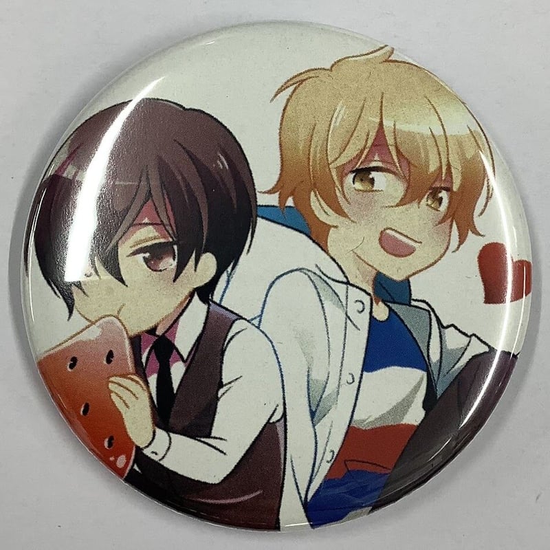 初期不良有り】市梨きみ 『3分インスタントの沈黙』 缶バッジ【BL 