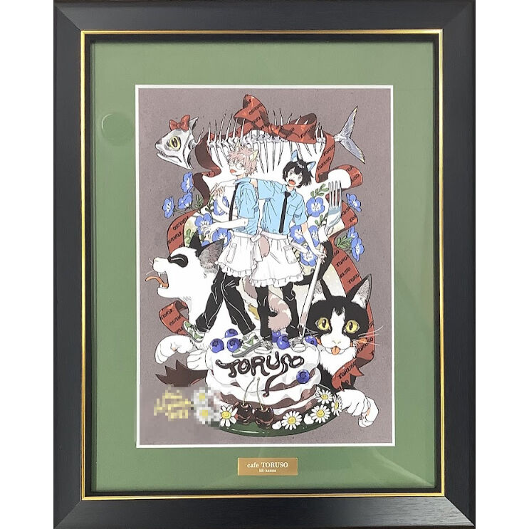 紀伊カンナ直筆サイン海辺のエトランゼ複製原画