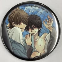 【傷み有り】桜日梯子 『抱かれたい男1位に脅されています。』缶バッジ 　西條高人　東谷准太【BLグッズ】