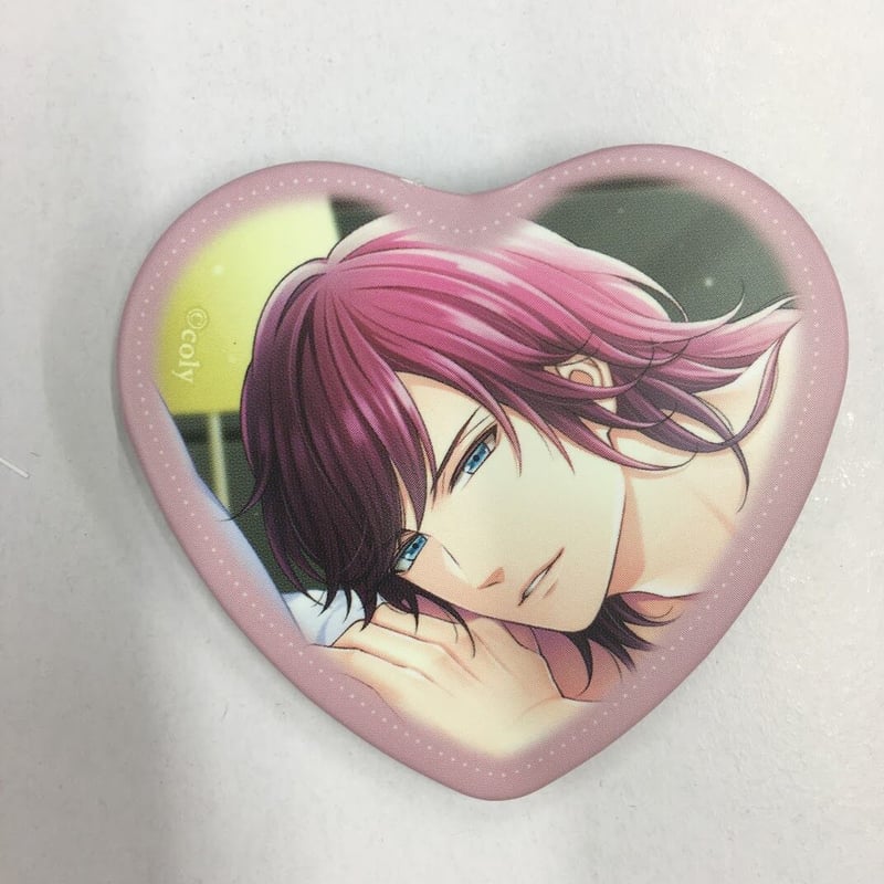 缶バッジカバー付き　ドラマト　服部　ハート缶バッジ 缶バッジカバー付きドラマト服部缶バッジ