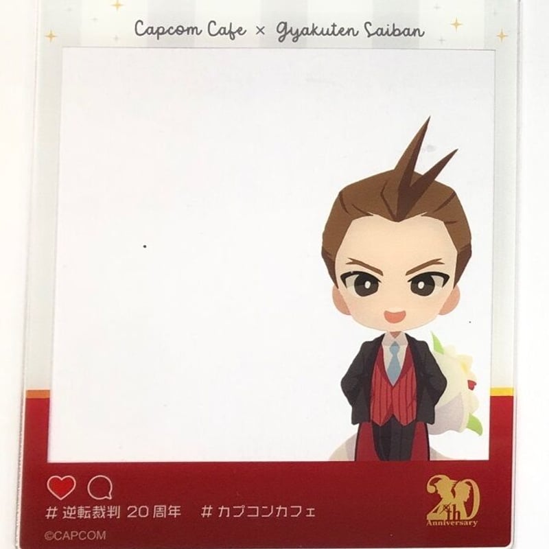 カプコンカフェ 20周年 逆転裁判 王泥喜法介