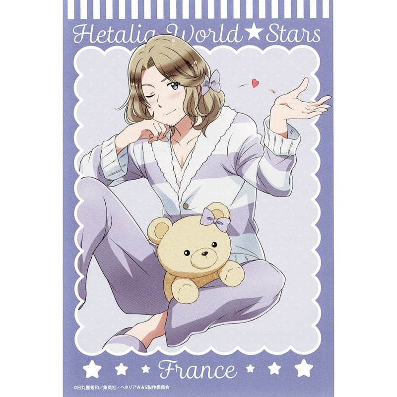 日丸屋秀和 『ヘタリア』 ポストカード パジャマ ver. フランス | K