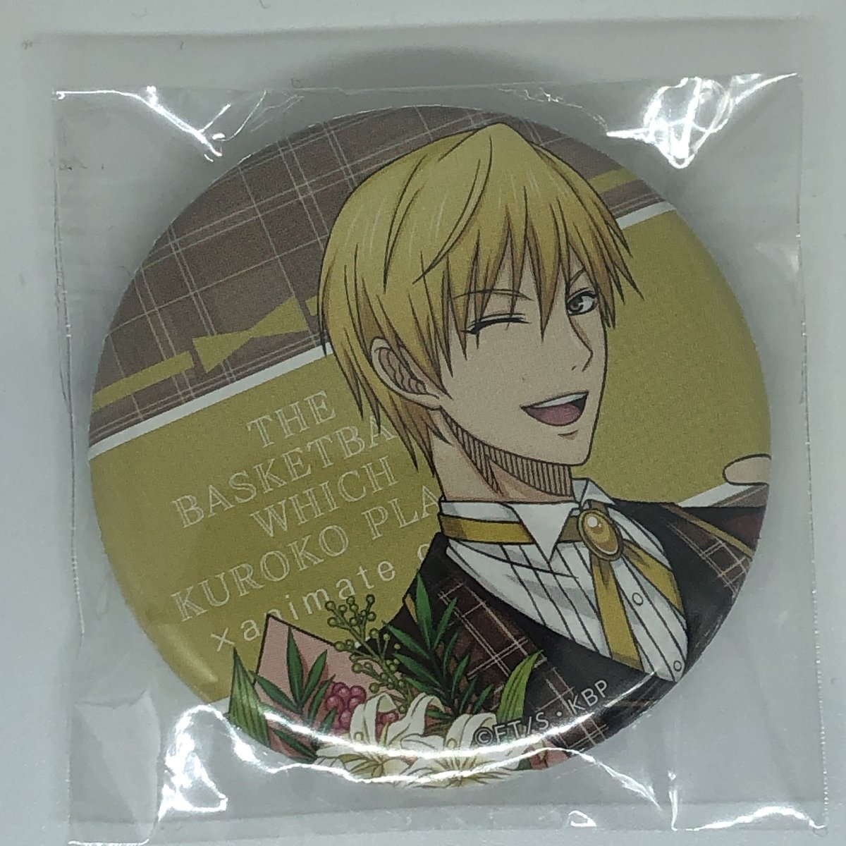 黒子のバスケ黄瀬涼太缶バッジアニメイトカフェ