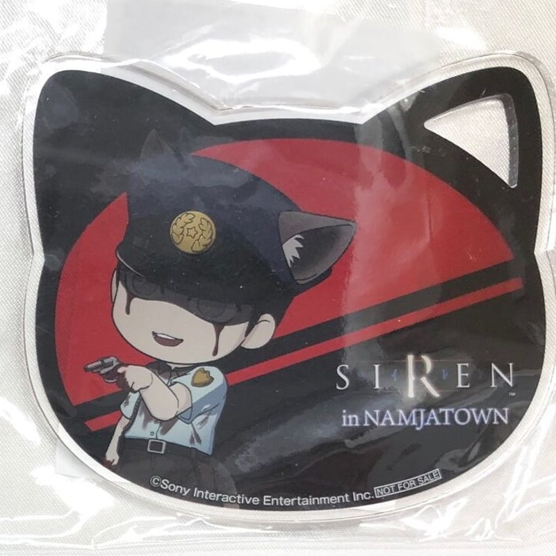 SIREN 石田徹雄 SIREN in NAMJATOWN ねこ型アクリルコースター