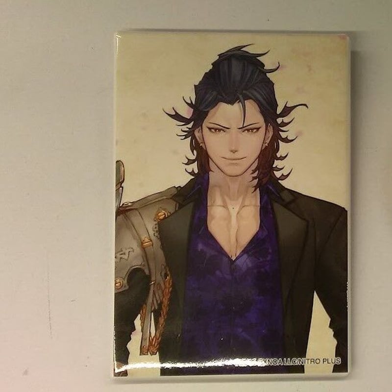 刀剣乱舞 とうらぶ 実休光忠 スクエア缶バッジ 跪坐 刀剣乱舞 とうらぶ 実休光忠 スクエア缶バッジ 跪坐 刀剣乱舞 実休光忠