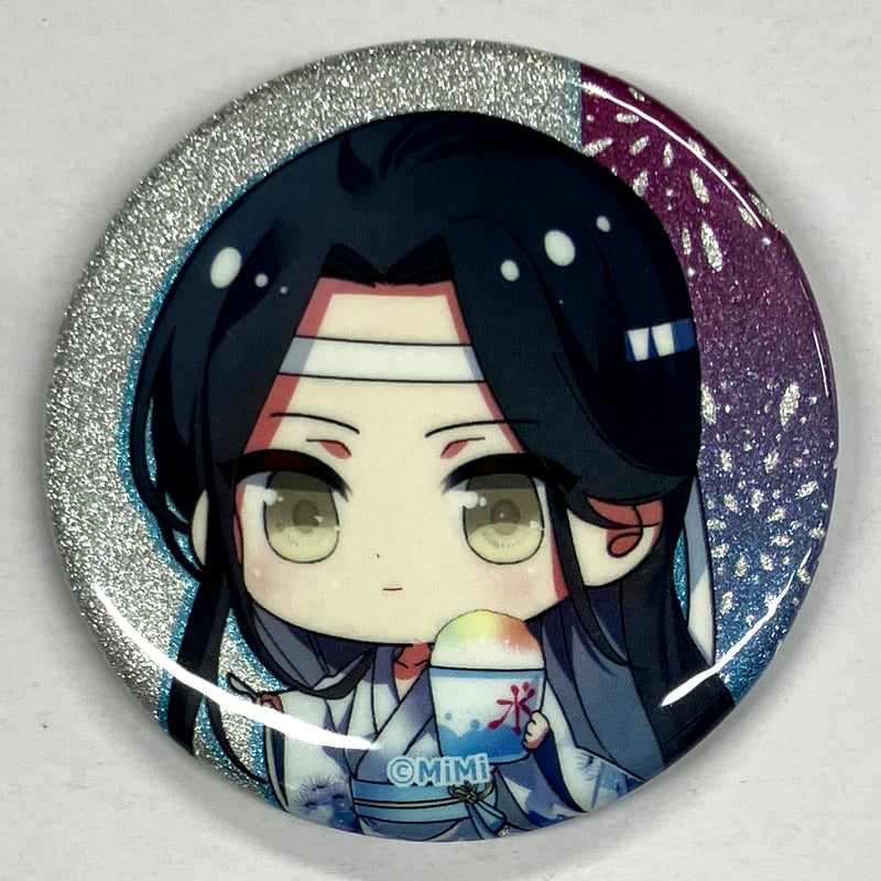 大河幻想ラジオドラマ「魔道祖師」×カラオケの鉄人 Vol.2 缶バッジ 藍 