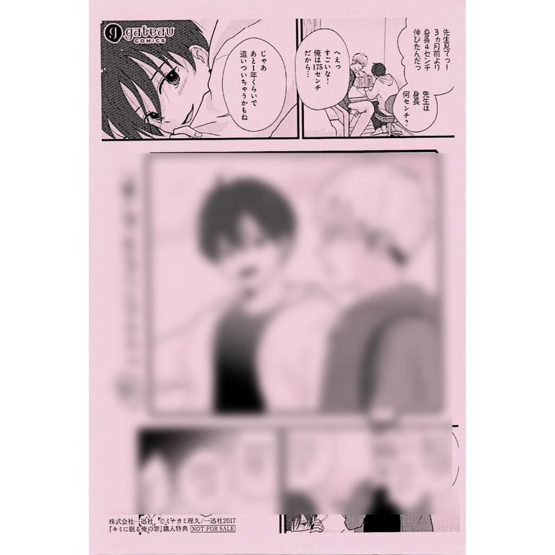 ミナカミ理久 『キミに眠る俺の罪』 共通 ペーパー 【BLグッズ ミナカミ理久 『キミに眠る俺の罪』 共通 ペーパー 【BLグッズ