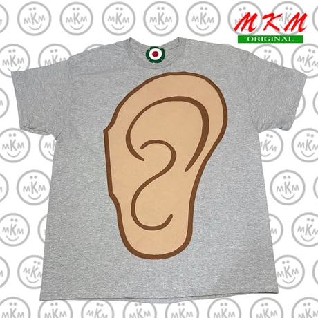 MKM ORIGINAL デカ耳パッチTシャツ・グレー