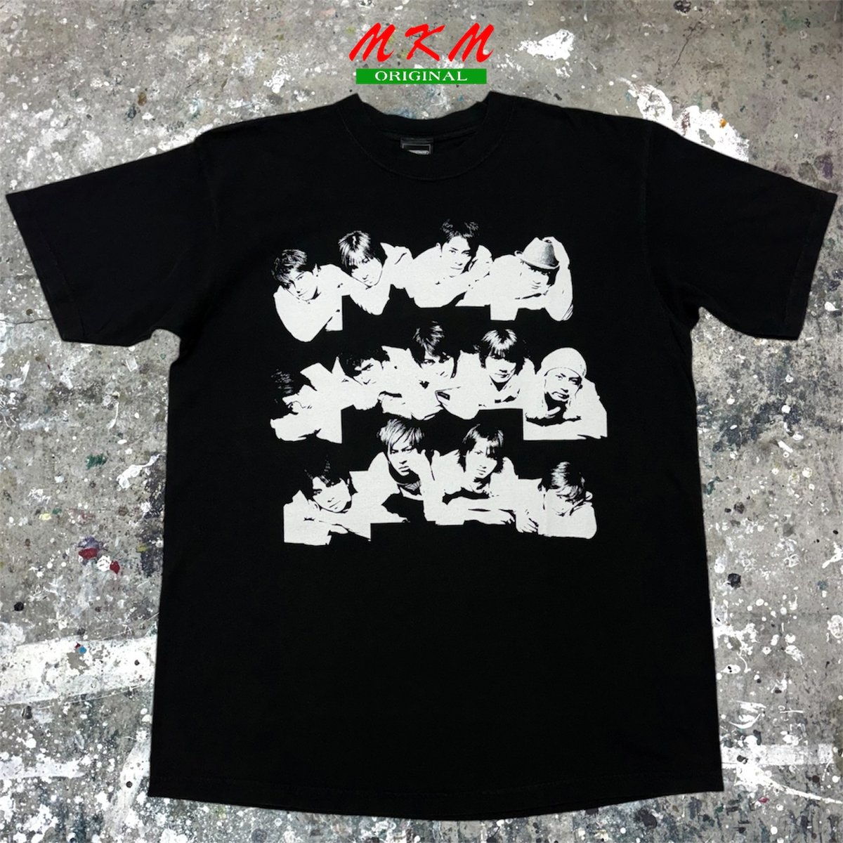 アイドル グラフィックプリント Tシャツ 黒 J FRIENS アイドル