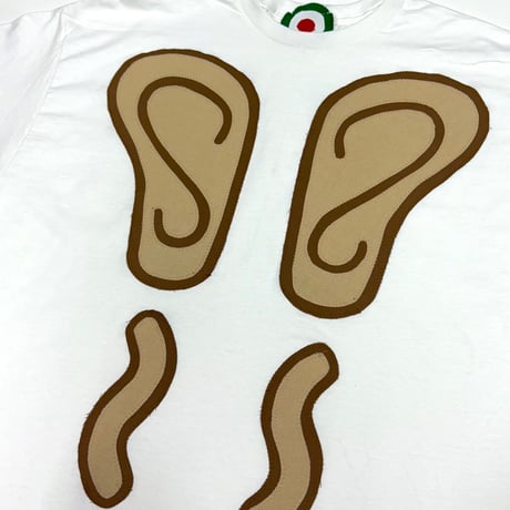 MKM ORIGINAL 【ホワイトボディの👂~👂~Tシャツ】