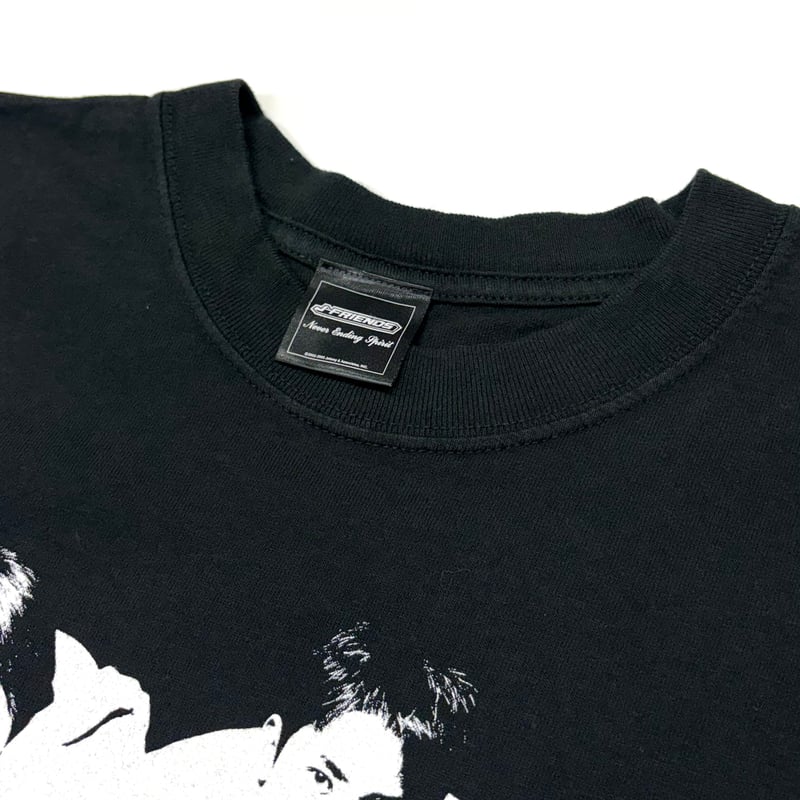 アイドル グラフィックプリント Tシャツ 黒 J FRIENS