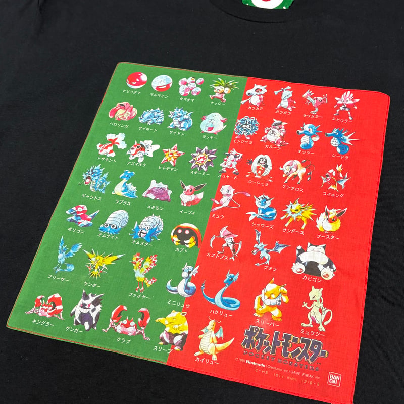 MKM ORIGINAL ハンカTシャツ【ポケモン赤版緑版のハンカチ】 | MKM