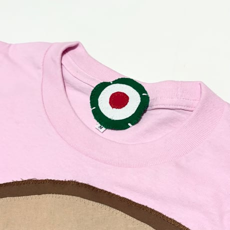 MKM ORIGINAL デカ耳パッチTシャツ・桜色