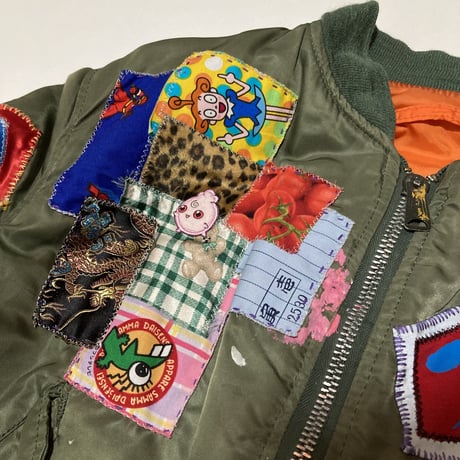 MKM ORIGINAL custom jacket【ファイト一発！背中に拓哉MA-1】