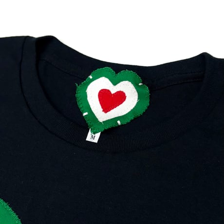 MKM ORIGINAL【💚🤍❤️LOVE TAG Tシャツ❤️🤍💚】黒XL