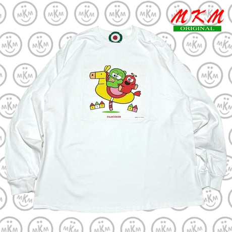 MKM ORIGINAL ロングハンカTシャツ【フジカラー・ガチャピン&ムック】