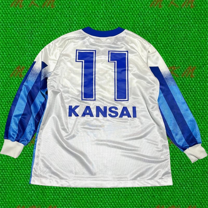 【貴重】日産自動車サッカー部　長袖ユニフォーム　レトロ　ヴィンテージ　90s 貴重】日産自動車サッカー部 長袖ユニフォーム レトロ