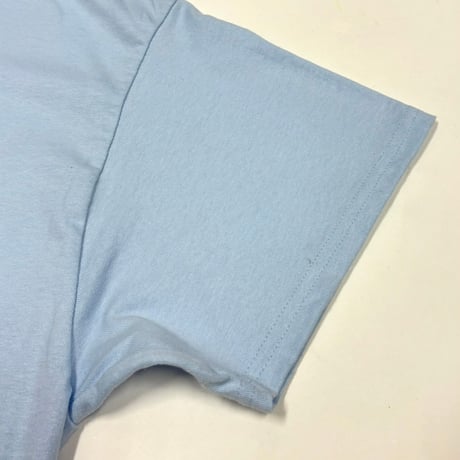 MKM ORIGINAL 【空色と紫緑チェックのあ~あ~Tシャツ】