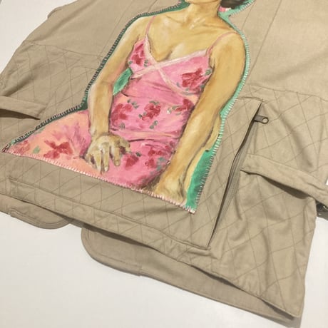 MKM ORIGINAL custom vest【キャミワンピ女性の視線の先】