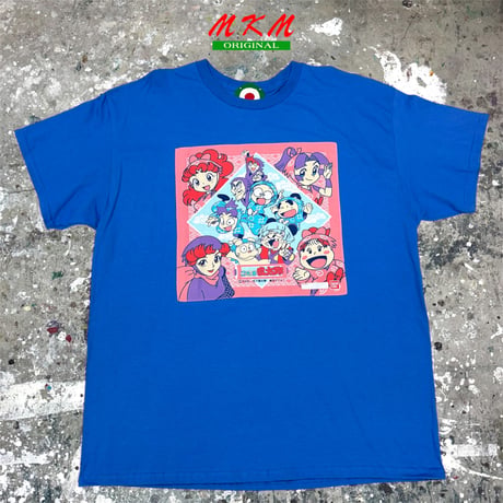 MKM ORIGINAL ハンカTシャツ【ブルー・忍たま乱太郎仲間達】