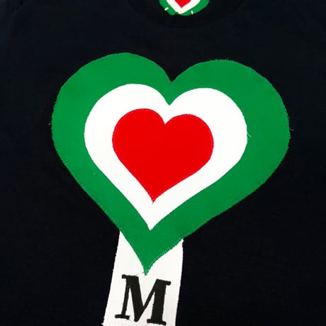 MKM ORIGINAL【💚🤍❤️LOVE TAG Tシャツ❤️🤍💚】黒Mサイズ