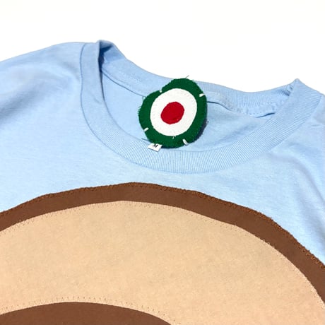 MKM ORIGINAL デカ耳パッチロングTシャツ・空色