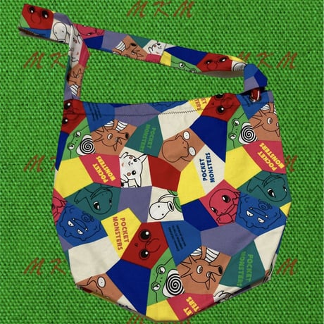 90s ポケモン布・サコッシュ