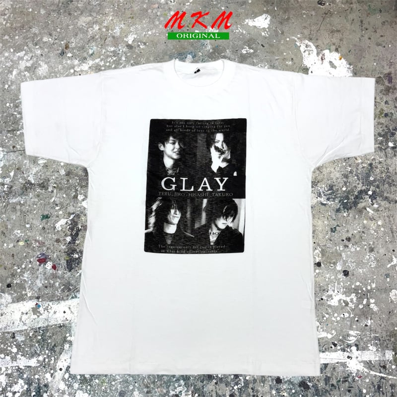 【GLAY】【Lサイズ】【グレー】【Tシャツ】 【超希少】【90s】 90s GLAY・Tシャツ | MKM ORIGINAL