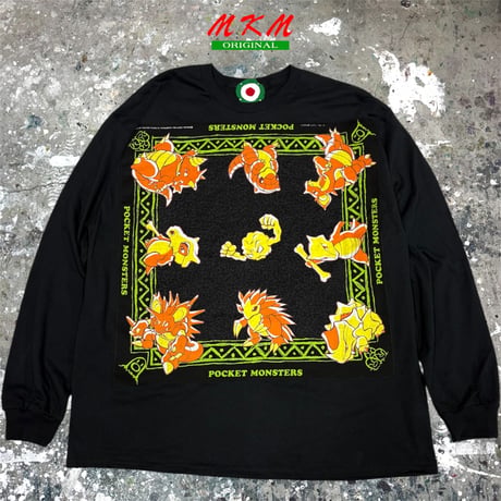 MKM ORIGINAL ロングハンカTシャツ【ポケモンのハンカチ】