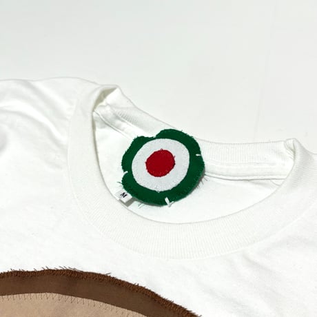 MKM ORIGINAL デカ耳パッチロングTシャツ・白