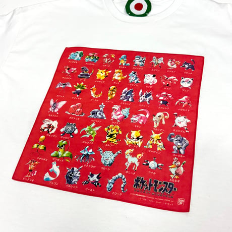 MKM ORIGINAL ハンカTシャツ【ポケモン赤版のハンカチ】