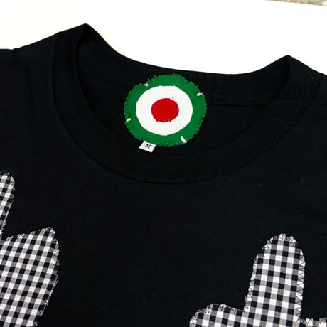 MKM ORIGINAL 【ブラックボディのブラックガムチェックあ~あ~Tシャツ】
