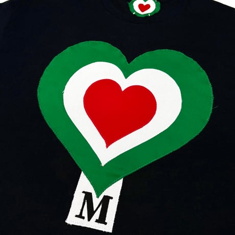 MKM ORIGINAL【💚🤍❤️LOVE TAG Tシャツ❤️🤍💚】黒XL