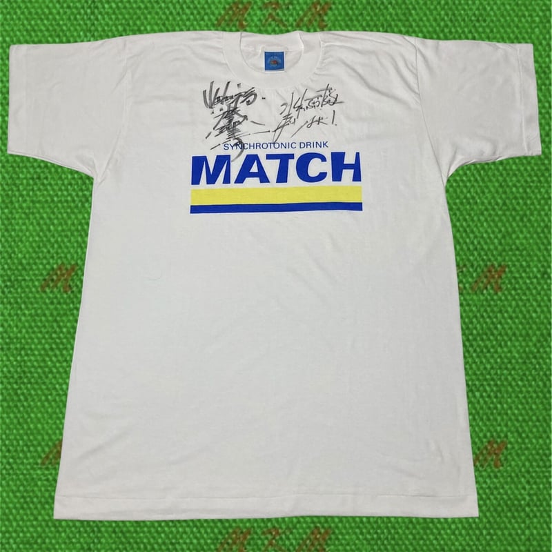 90s 大塚製薬マッチ・水玉れっぷう隊サイン入りTシャツ | MKM 90s 大塚製薬マッチ・水玉れっぷう隊サイン入りTシャツ | MKM