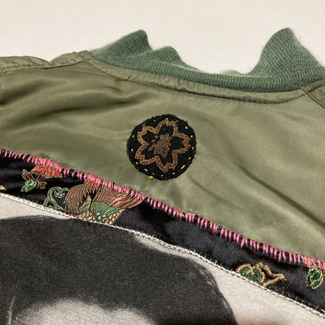 MKM ORIGINAL custom jacket【ファイト一発！背中に拓哉MA-1】