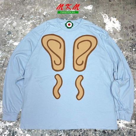 MKM ORIGINAL 【空色ボディの👂~👂~Tシャツ】