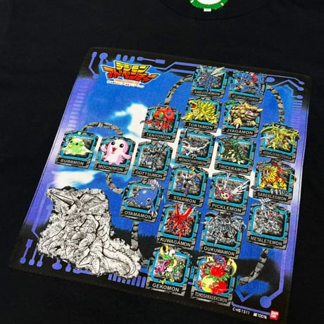 MKM ORIGINAL ハンカTシャツ【デジモンいっぱい】