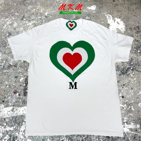 MKM ORIGINAL【💚🤍❤️LOVE TAG Tシャツ❤️🤍💚】白Mサイズ