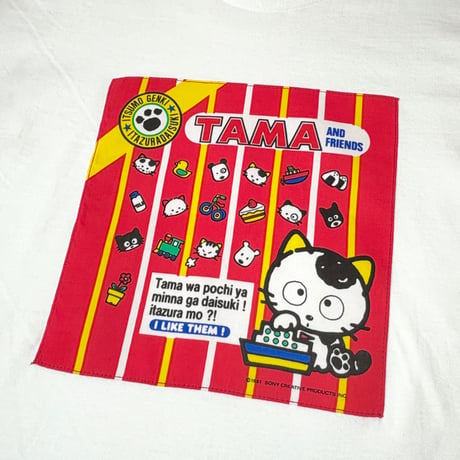 MKM ORIGINALハンカTシャツ【タマ&フレンズのハンカチ】