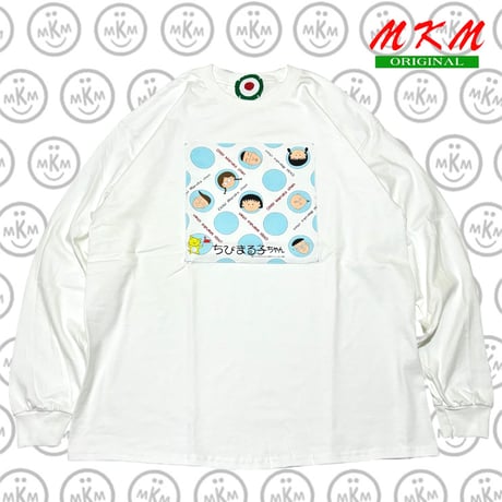 MKM ORIGINAL ロングハンカTシャツ【友達集合!ちびまる子ちゃんハンカチ】
